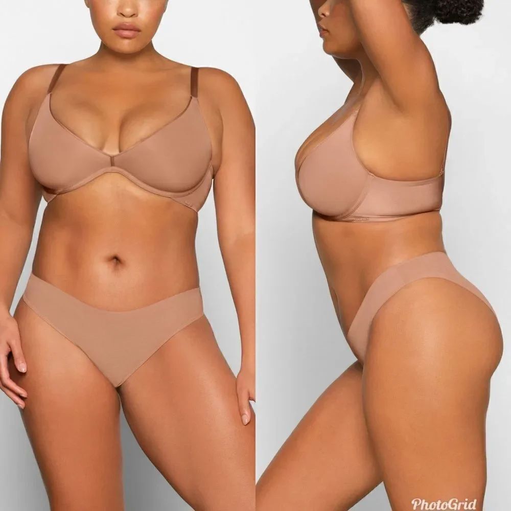 Skims WEIGHTLESS SCOOP BRA Tan Underwire Bra